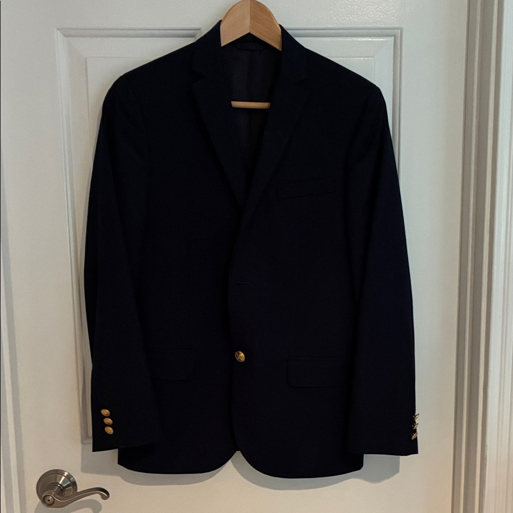 Polo by Ralph Lauren Black Blazer with Gold Buttons